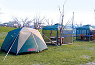 しんしのつ公園キャンプ場テント
